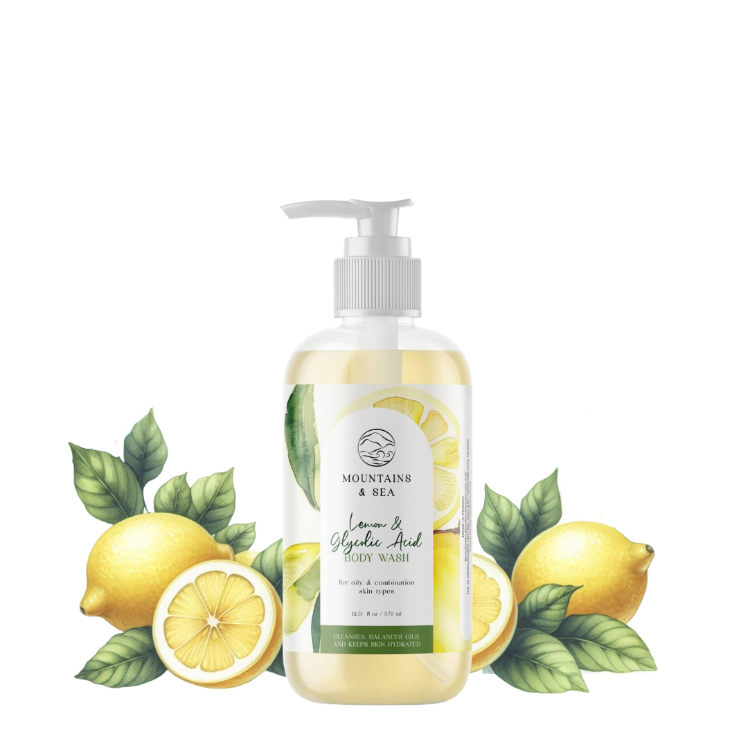 檸檬和乙醇酸沐浴露