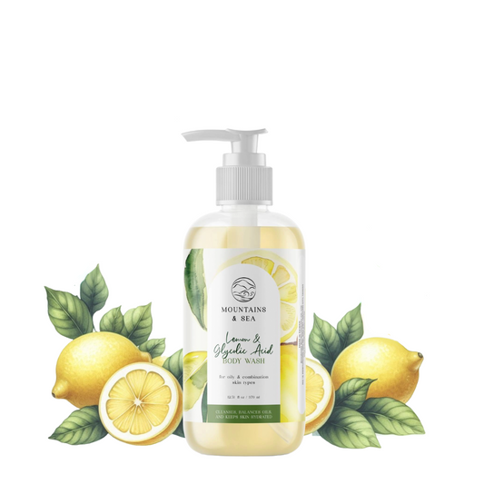 檸檬和乙醇酸沐浴露